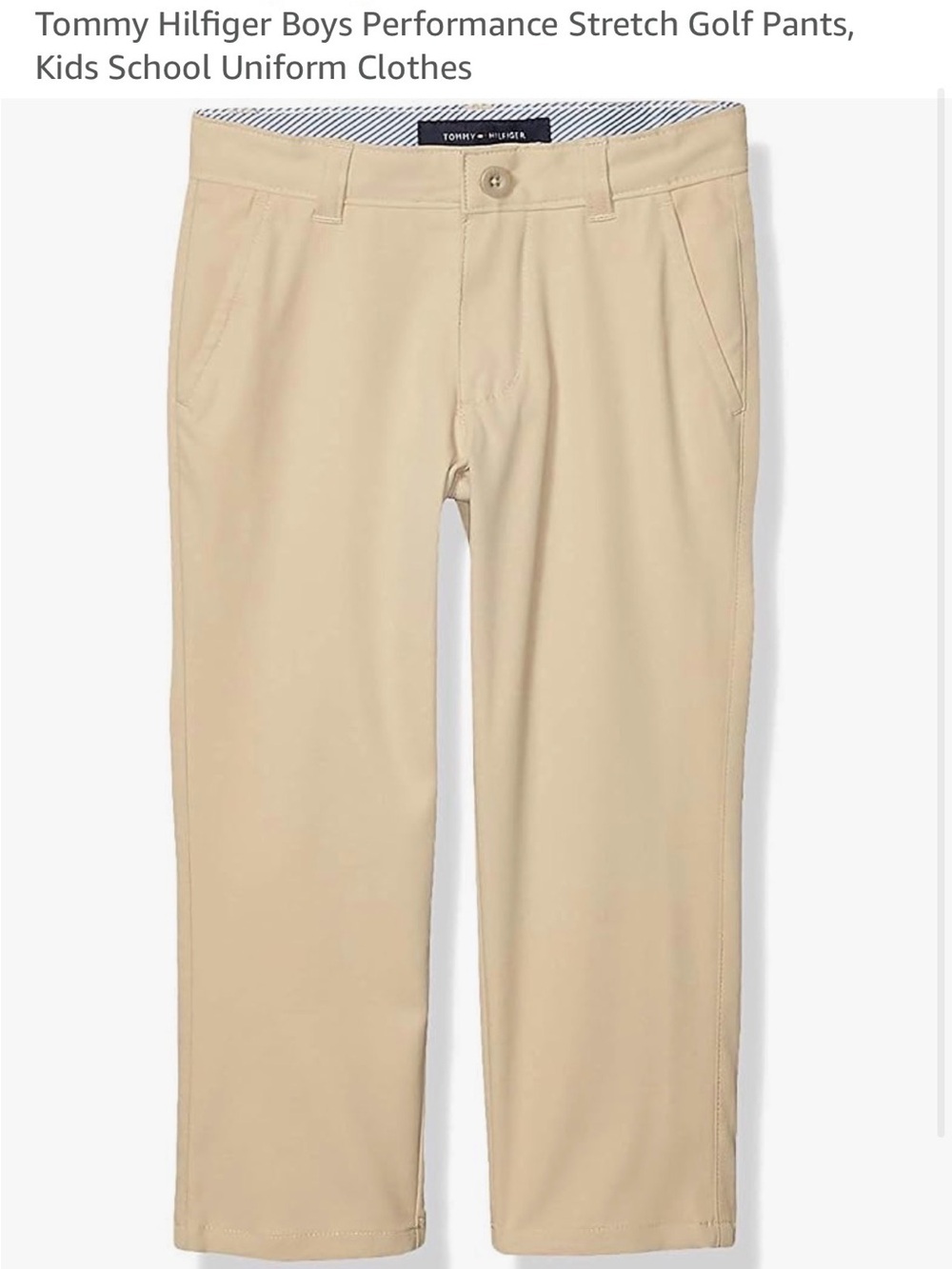 THREE pairs size 14 Boys Khaki performance Stretch pants